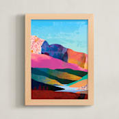 "Nature is good 1" - Art Print in Rainbow by Mojca Dolinar - Framed