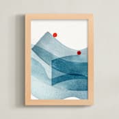 "Flux II" - Art Print in Drop by Sumak Studio - Framed