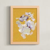 "Goldie" - Art Print in Wheat by Lindsay Megahed - Framed