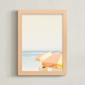 "Sunshine State" - Art Print in Beach by Irene Suchocki - Framed