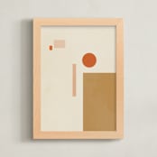 "Les Italiennes I" - Art Print in Earth by Alex Roda - Framed