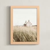 "highland prairie II" - Art Print in Wheat by Kamala Nahas - Framed