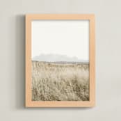 "highland prairie III" - Art Print in Wheat by Kamala Nahas - Framed