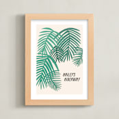 "Tropical Dreaming" - Personalized Art Print in Tropical Blush by Alicia Schultz - Framed