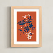 "Vintage Floral Set IV" - Art Print in Vintage by Kate Capone - Framed