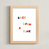 "Once Upon a Time" - Art Print in Prince by June Letters Studio - Framed