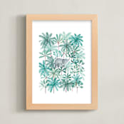 "Always Together" - Art Print in Mint by Sarah Knight - Framed