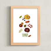 "Tomato Season" - Art Print in Green Zebra by Kayla King - Framed