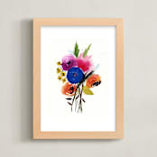 "Morning Glory" - Art Print in Midnight by Lindsay Megahed - Framed