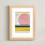 "pink horizon" - Art Print in HORIZON by Kate Capone - Framed