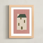"Maisonette" - Art Print in Dusty Rose by Ani Somi - Framed