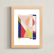 "Today" - Art Print in Beachfront by Jen Florentine - Framed