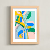 "Plant Paradise #2" - Art Print in Dandelion by Nikita Jariwala - Framed