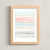 "Summer Horizon" - Art Print in White by Little Valley Studio - Framed