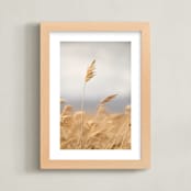 "marsh grass" - Art Print in Golden by Crystal Lynn Collins - Framed