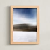 "Horizon Series Frost" - Art Print in Frost by Jennifer Morehead - Framed