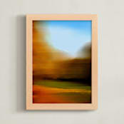 "Horizon Series Harvest" - Art Print in Harvest by Jennifer Morehead - Framed