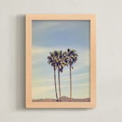 "L.A. Ladies" - Art Print in Golden Brown by Ann Hudec - Framed