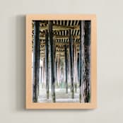 "Pismo Pier" - Art Print in wood by Janel Galvez - Framed