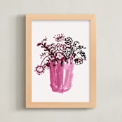 "It´s a new day 1" - Art Print in Bois de Rose by Bethania Lima - Framed