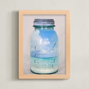 "Canned Beach" - Art Print in Sand by Erin Niehenke - Framed