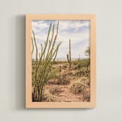 "Scenes from Arizona" - Art Print in Desert by Ann Hudec - Framed