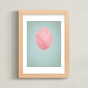 "The sweeter side" - Art Print in Aqua by Paola Benenati - Framed