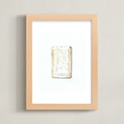 "Popt(art) - Strawberry" - Art Print in strawberry by Jackie Graham - Framed