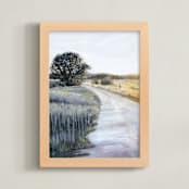 "Day's End" - Art Print in Shadow by Hettie Roberts - Framed