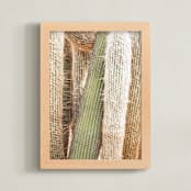 "Western Whitney" - Art Print in Cactus Green by K.Short - Framed
