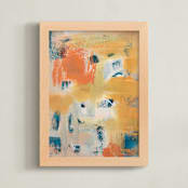 "Rough Around the Edges" - Art Print in Golden Dreams by Stacy Kron - Framed