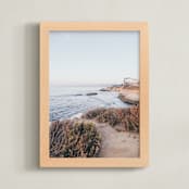 "La Jolla Golden Hour" - Art Print in Rust by LindseyErin - Framed