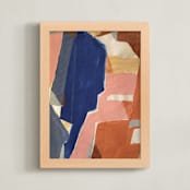 "Gibralter" - Art Print in Byzantine Blue by cyrille gulassa - Framed