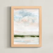 "Purlieu" - Art Print in Sea by Lindsay Megahed - Framed