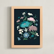 "French Cafe II" - Art Print in Sea by Lindsay Megahed - Framed