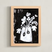 "Vases collection_ moody" - Art Print in moody by Bethania Lima - Framed