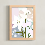 "Garden Snips" - Art Print in Lilac by Haley Warner - Framed
