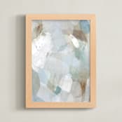 "In the Stillness 1" - Art Print in river stone by Roberta Hoiness Art - Framed