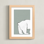 "Polar 2" - Art Print in Sage by Anne Ciotola - Framed