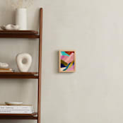 "Mountain landscape I" - Art Print in rainbow pink by Mojca Dolinar - In a Room
