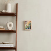 "In This We Delight II" - Art Print in Teal by Miriam Gitlin - In a Room