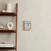 "Oxnard Zachary I" - Art Print in Cerulean Blue by Annie Seaton - In a Room