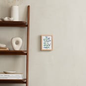 "Be Yourself" - Art Print in Sea Glass by Laura Bolter - In a Room