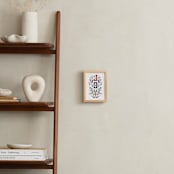 "Folksy Joy" - Art Print in Holly Red by Jennifer Morehead - In a Room