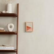 "Into the Distance No. 1" - Art Print in Coral by MinimalType - In a Room