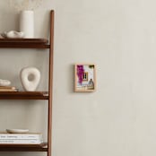 "Seville Fountain" - Art Print in Bougainvillea by Heather Deffense - In a Room