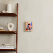 "Following the path" - Art Print in burgundy by FERNANDA MARTINEZ - In a Room