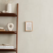 "Monstera Bloom" - Art Print in Neutral Blush by Cole Dawn Peachey - In a Room
