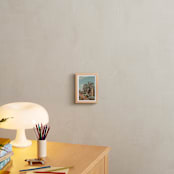 "Cali Cacti" - Art Print in Powder Blue by Irene Suchocki - In a Room