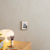 "Hello Zebra" - Art Print in black striped by Rebecca Marchese - In a Room